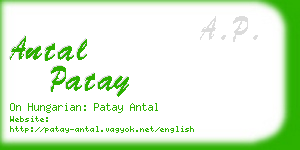 antal patay business card